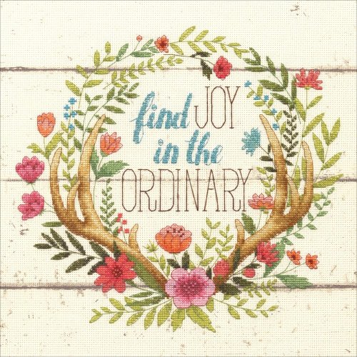 (image for) Rustic Bloom Counted Cross Stitch Kit